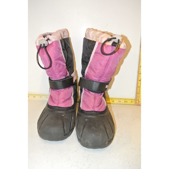 Sorel Winter boots Pink and black  Style Flurry  NY1810-589 Size 5 US, 4 UK, 37 - Picture 1 of 6